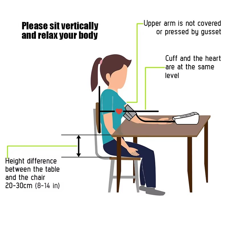 Medical Deluxe Upper Arm Mercury Digital Blood Pressure Monitor