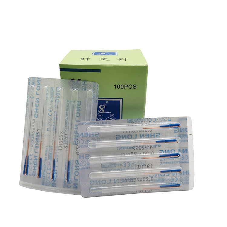 Copper Handle Disposable Sterile Acupuncture Needle 