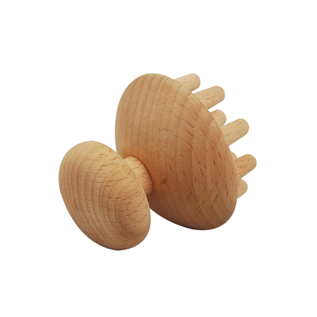 Handheld Body Massage Acupoint Wooden Therapy Scalp Massage Tool