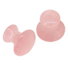 Hot Selling 100% Natural Jade Rose Quartz Massage Stick Mushroom Shaped Guasha Tool for Beauty