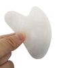 Natural Jade Anti Aging Guasha Tool White Jade Guasha Board Gua Sha Scraping Massage Tool