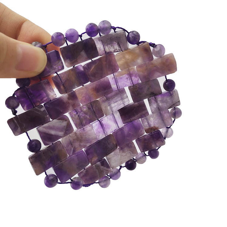 New Design Round Shape Amethyst Jade Cooling Eye Mask