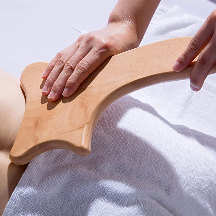 Wooden Guasha Wood Therapy Massage Tools Gua Sha Massage Wood Tool Lymphatic Drainage One-Handed