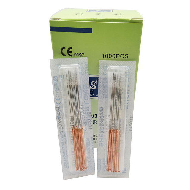 Wholesale Shenlong Brand 1000pcs/box Copper Handle Disposable Sterile Acupuncture Needle 