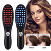 Cross-border electric spray massage comb scalp meridians comb red blue light hair comb care applicator Household electric