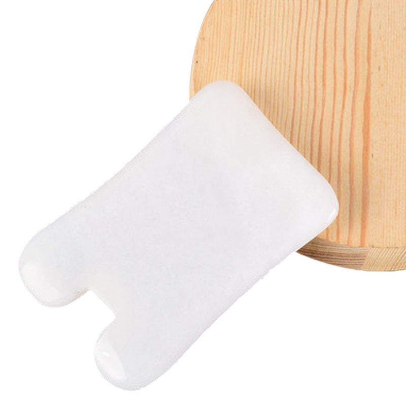 Special Promotion 100% Natural White Jade Gua Sha Board Square Shape Guasha Scraping Guasha Massage Massagr Tool