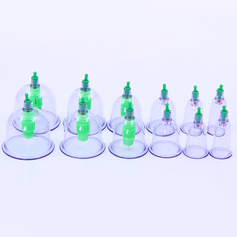 Excellent Choice Premium Quality 12pcs ABC Traditional Chinese Medicine Vacuum Therapy Cupping Set Machine Vacuum Cupping Set