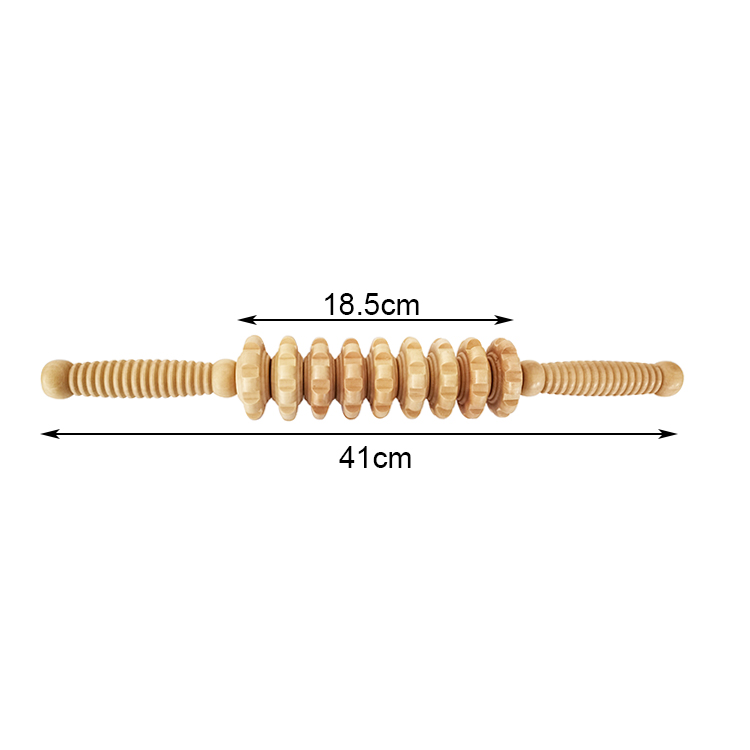 Wholesale Natural Wooden Massage Scraping Screw Handle Wood Roller