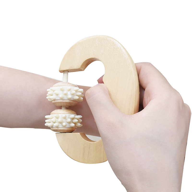 Single Wood Therapy Massager Anti-Cellulite Wooden Massage Roller