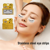 Stainless Steel Facial Beauty Crescent Scraping Device Eye Massage Treatment Ice/Hot Compress Eye Patch