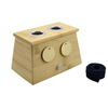 Good Quality Double Hole Moxibustion Wooden Moxa Container