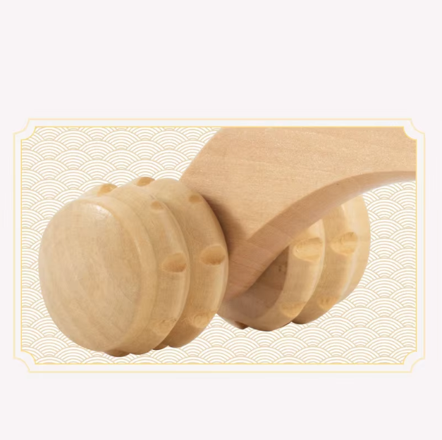 high quality new wooden massage roller wood therapy massage tools 360 leg muscle massage roller handheld