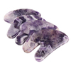 Manufacturers Direct Sales Pure Natural Amethyst Heart-Shaped Guasha Scraping Board Body Massager