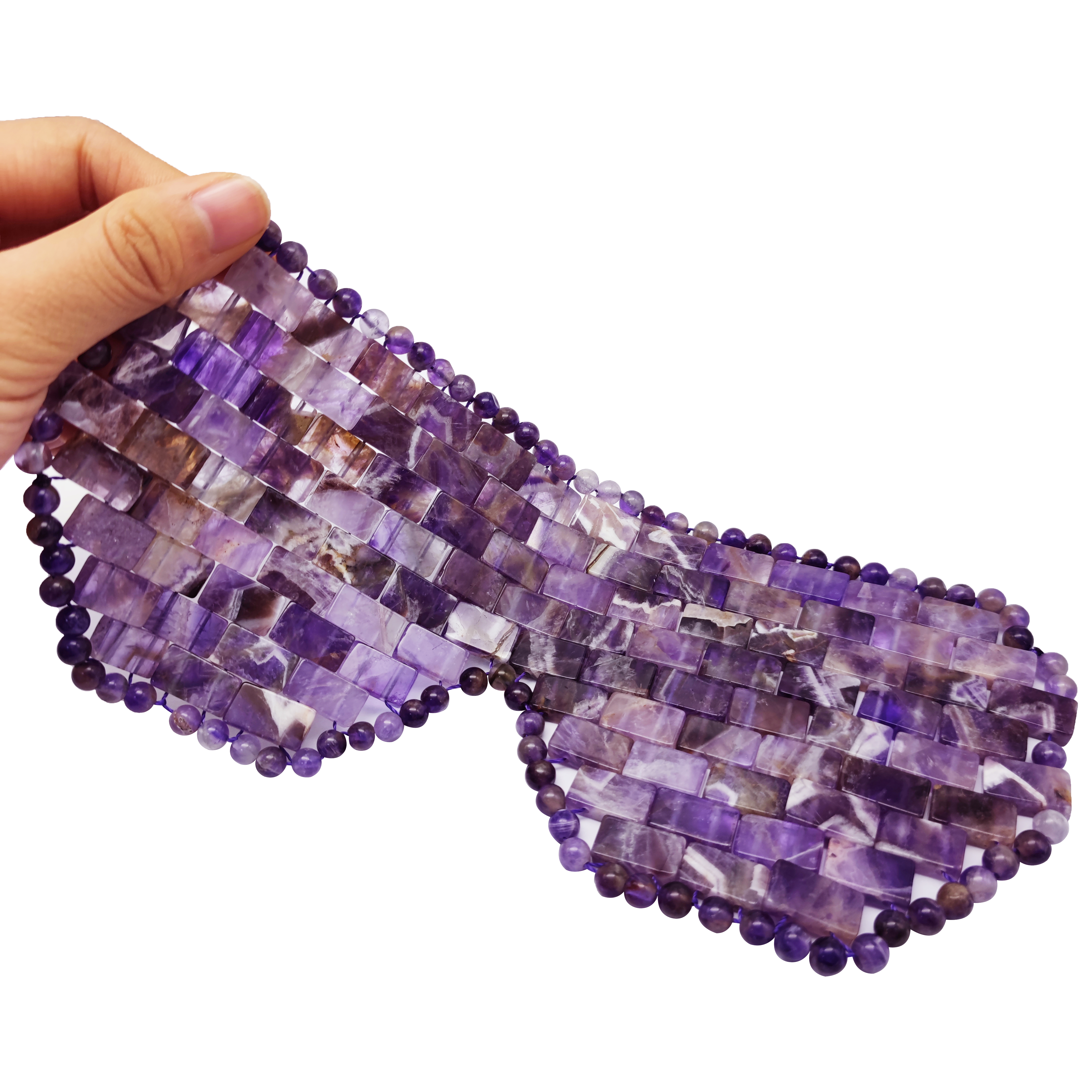 100% Natural Amethyst Eye Mask Skin Care Eye Massage Tool