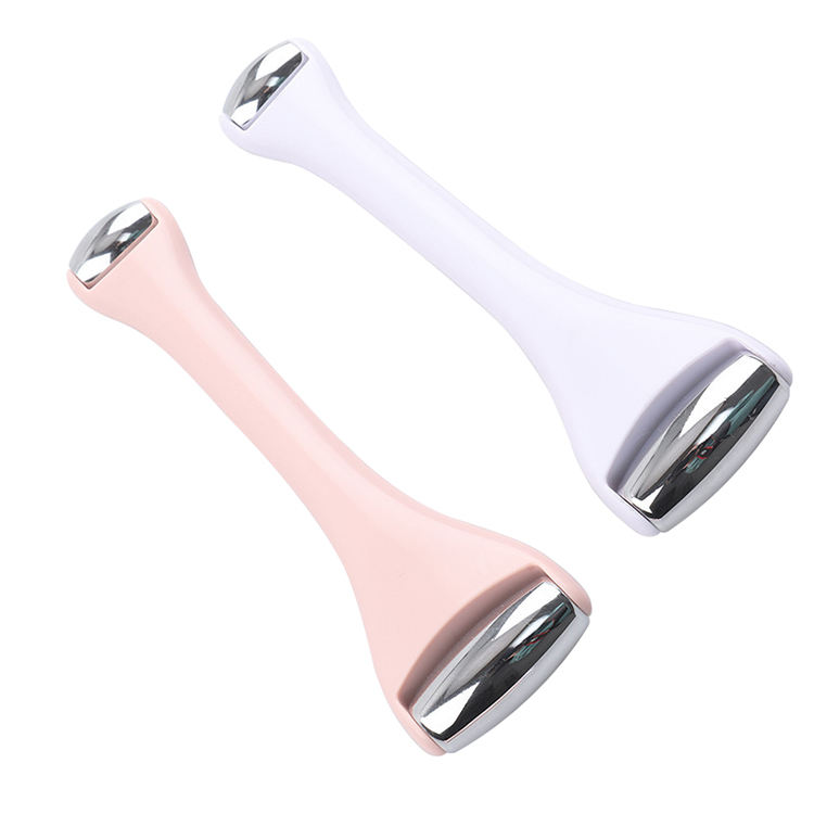 Classic Private order Double Head stainless steel Facial Massage Ice Roller Anti- wrinkles Eye Roller for beauty