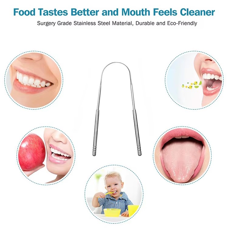 High Quality Stainless Steel Tongue Cleaner Tongue Scraper