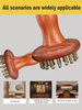 Long Handle Brass Meridian Brush Scraping Comb Whole Body Home Massage