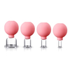 4Pcs Glass Cupping Massage Silicone Vacuum Suction for Instantly Ageless Skin Anti Cellulite Wrinkle