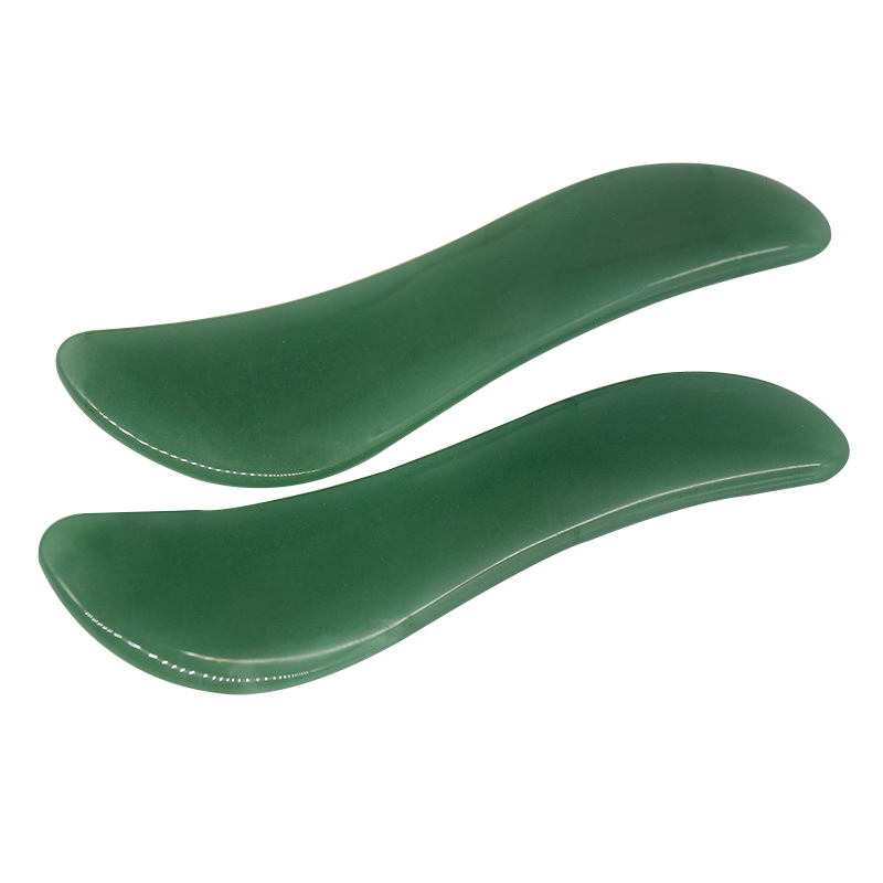 popular products 2024 trending Natural Dong Ling Jade Stone S Shape Guasha Board Gua Sha Tool Jade guasha Board