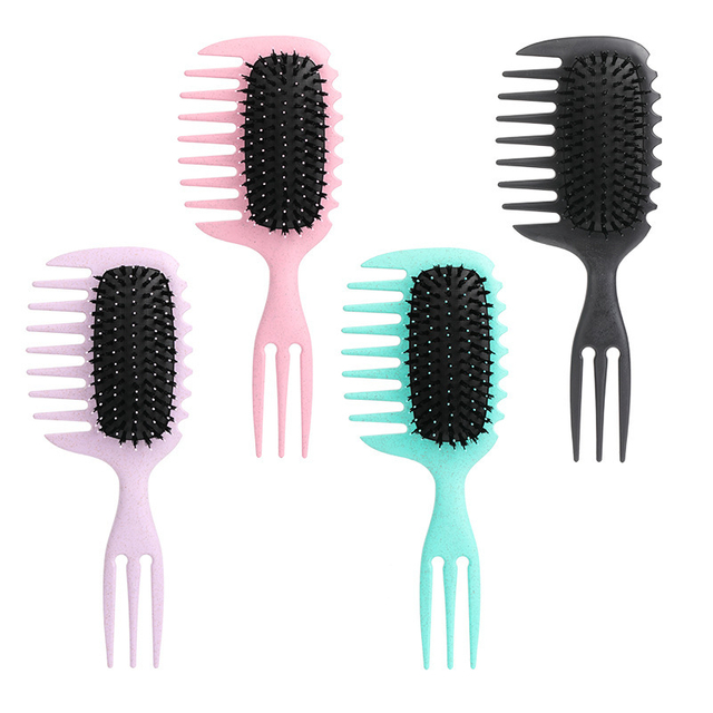 Hot curly hair styling comb three-pronged air bag comb hair wave styling smooth hair fluffy massage comb