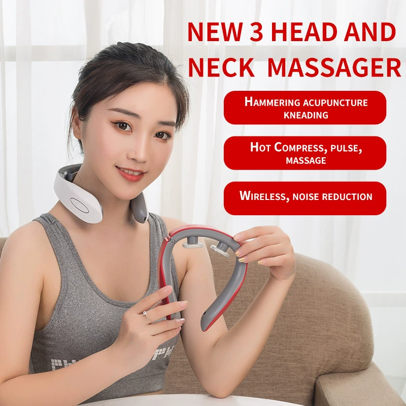 Multifunctional Cervical Spine Massager Pulse Hot Compress Therapy Instrument