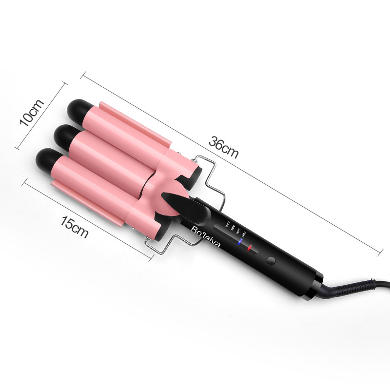 110V Curling Iron Three tube egg roller Korean Curling iron Large water corrugated egg roll head