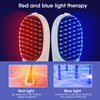 Red and Blue electric massage hair skin massager Black hair hair comb hair care portable light power massage comb